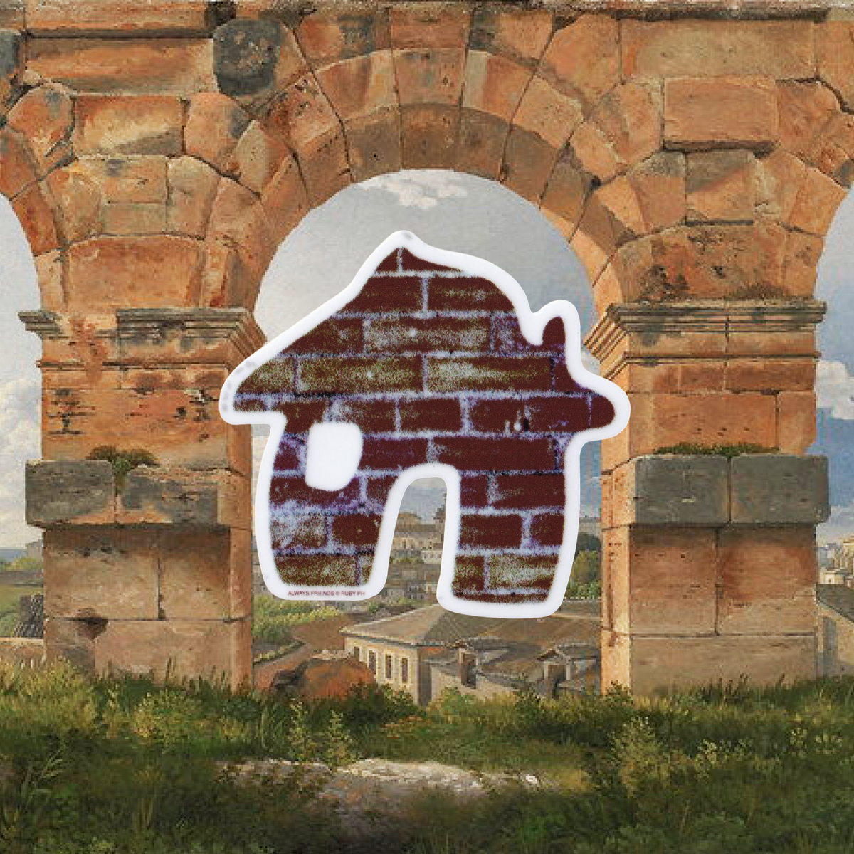 "Brownstone" Vinyl Sticker