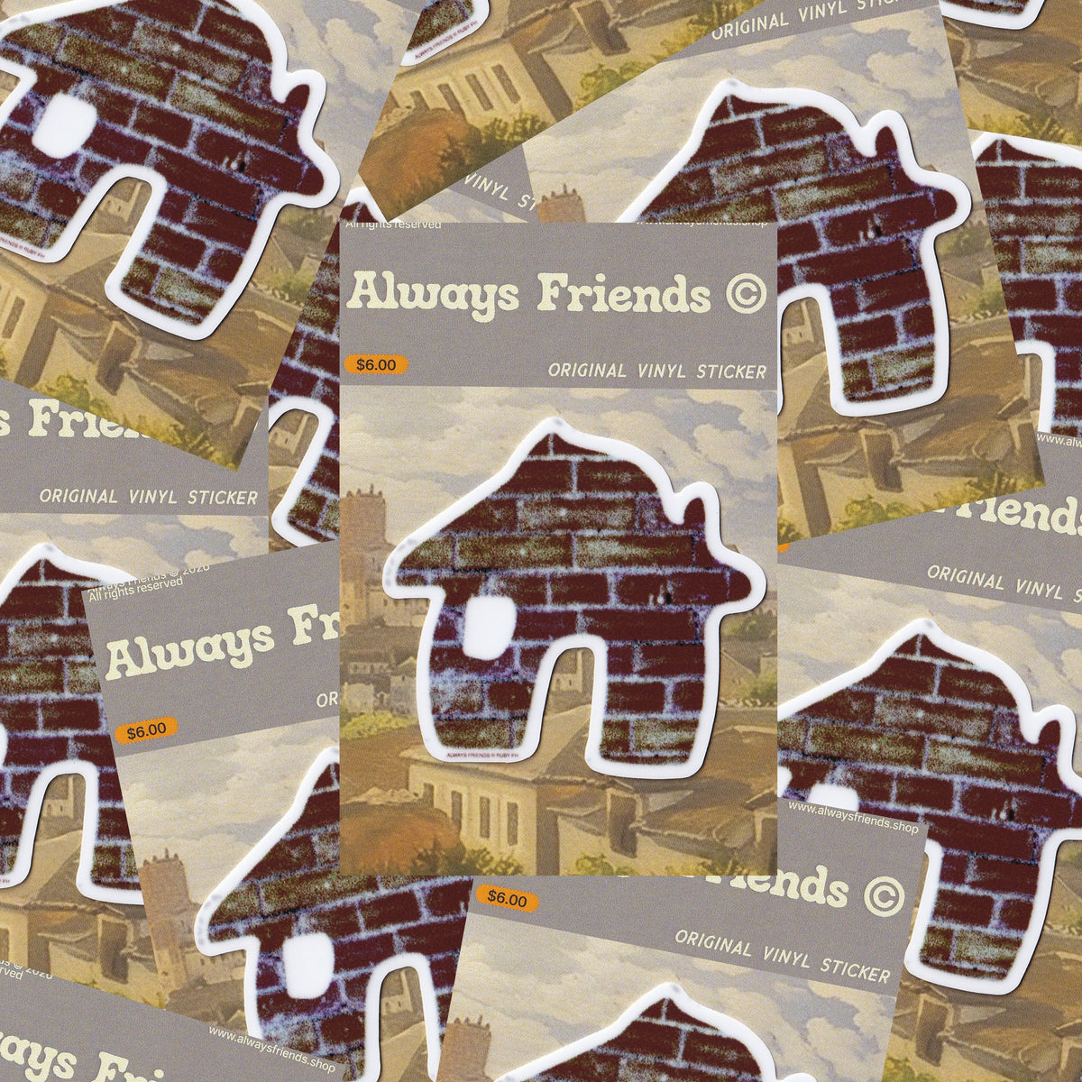 "Brownstone" Vinyl Sticker