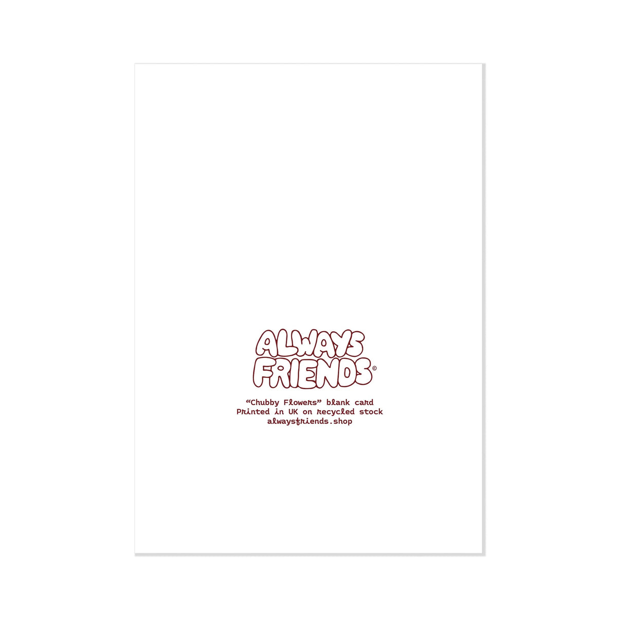"Chubby Flowers" Blank Greeting Cards