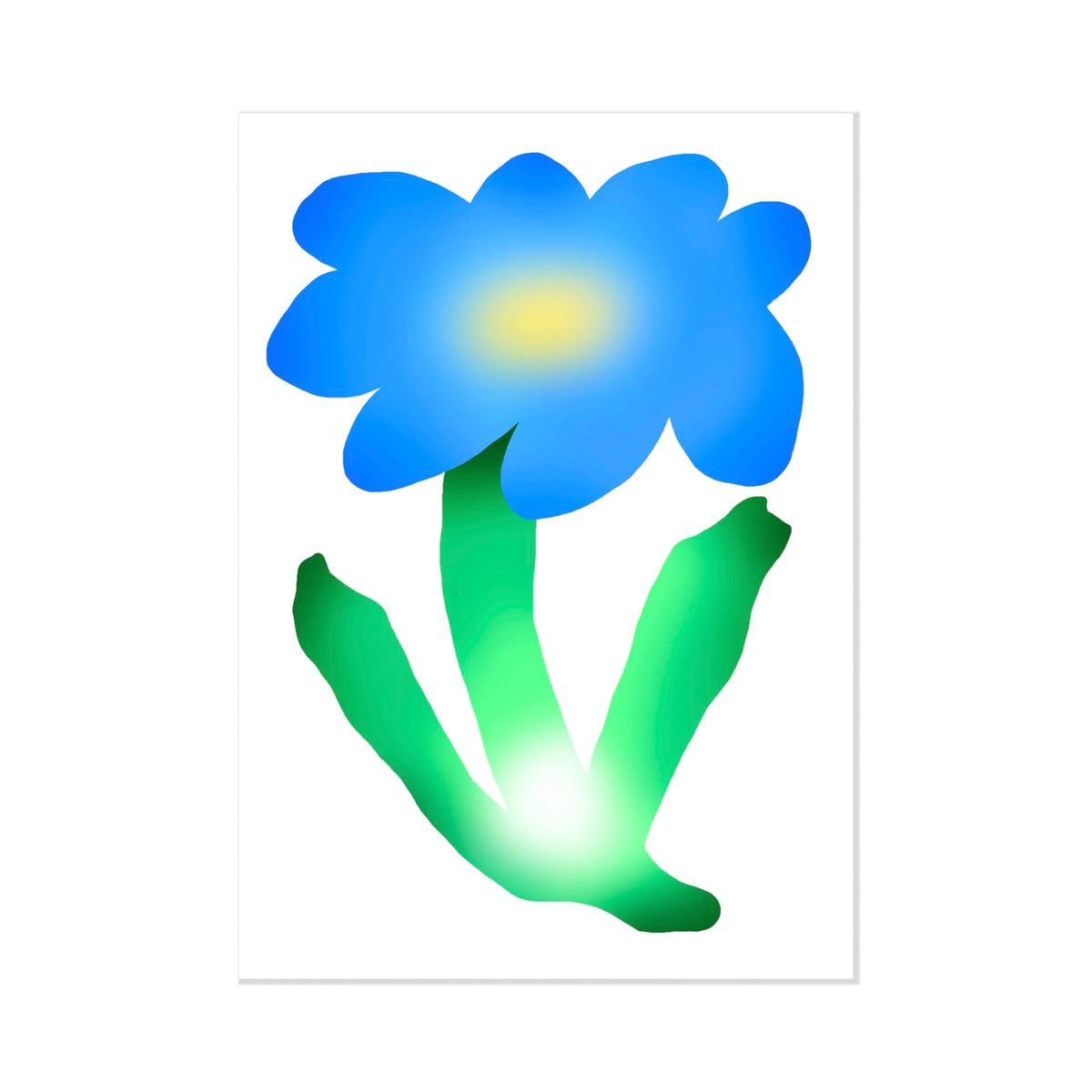 "Chubby Flowers" Blank Greeting Cards
