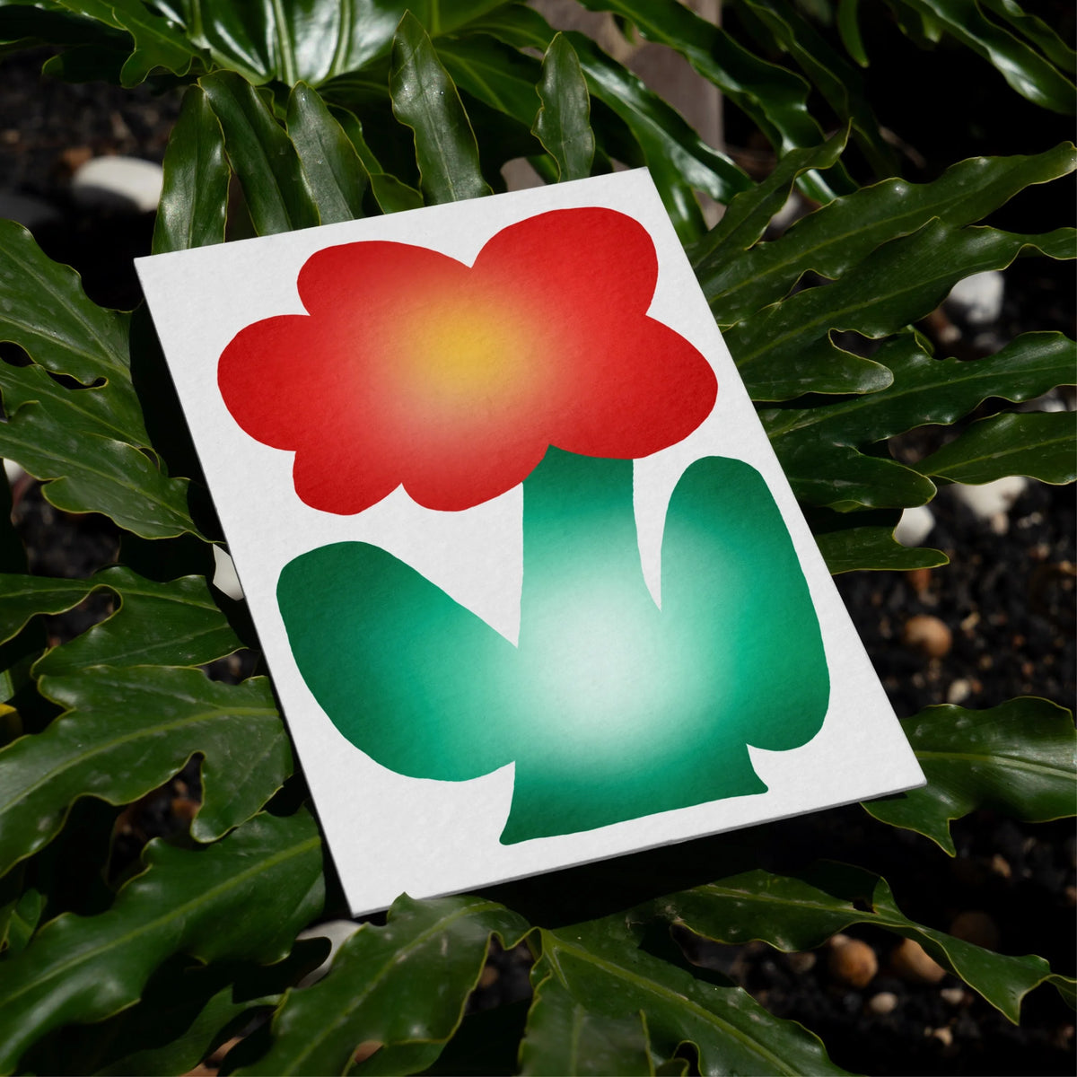 "Chubby Flowers" Blank Greeting Cards