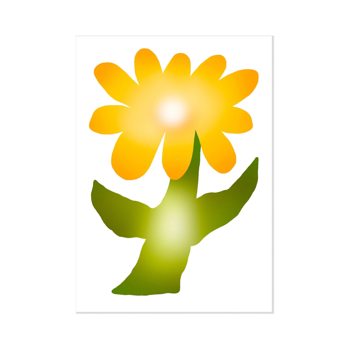 "Chubby Flowers" Blank Greeting Cards