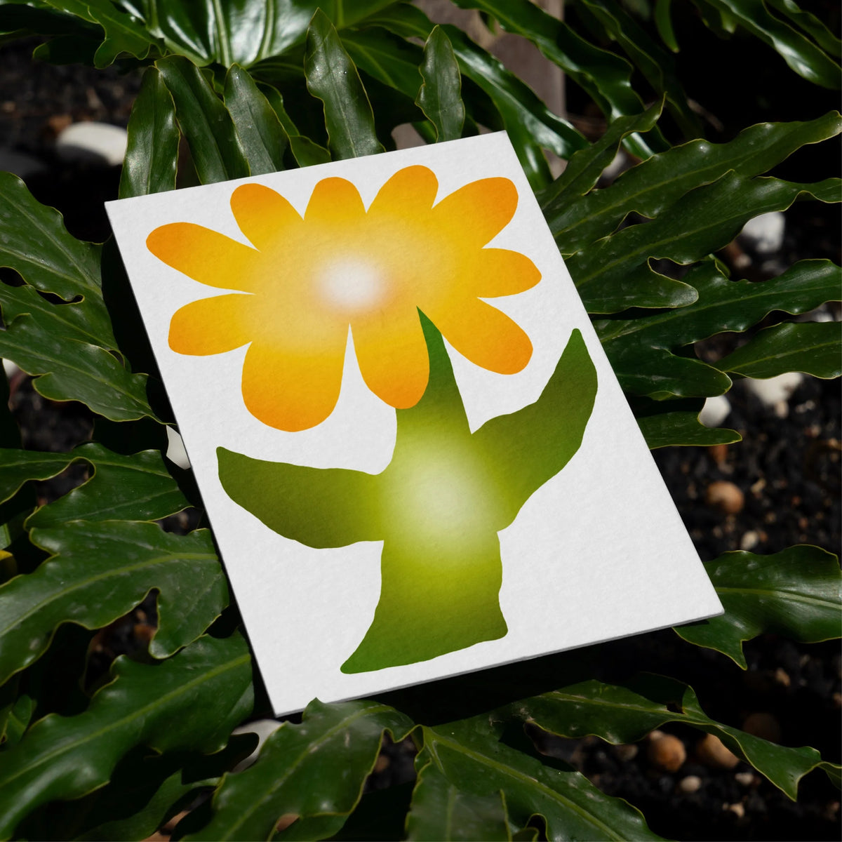 "Chubby Flowers" Blank Greeting Cards