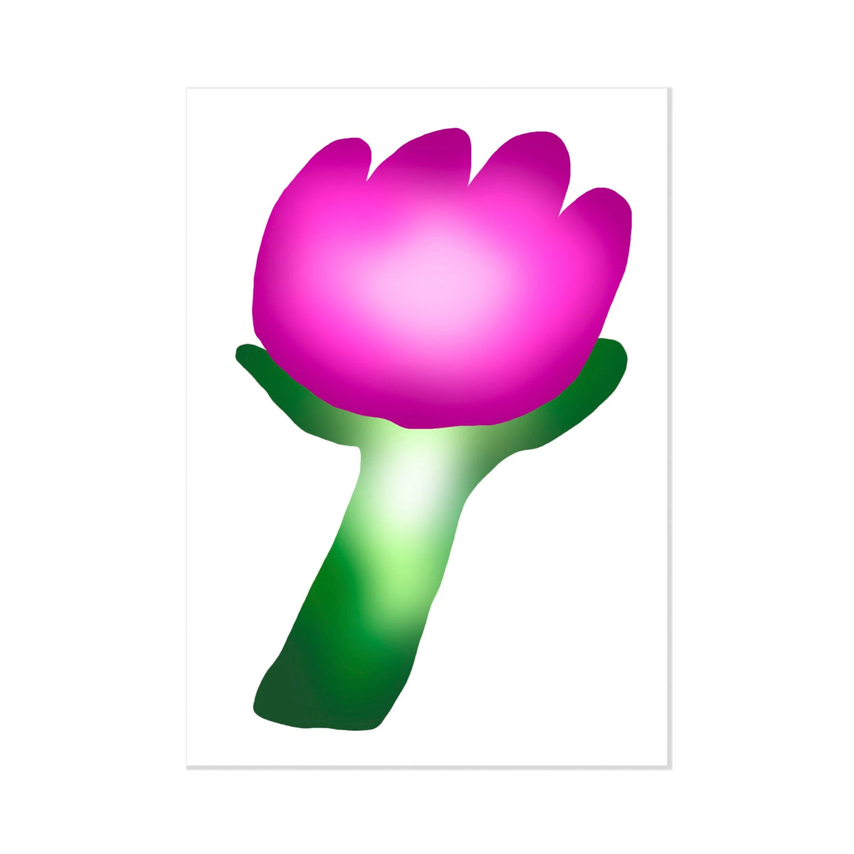 "Chubby Flowers" Blank Greeting Cards