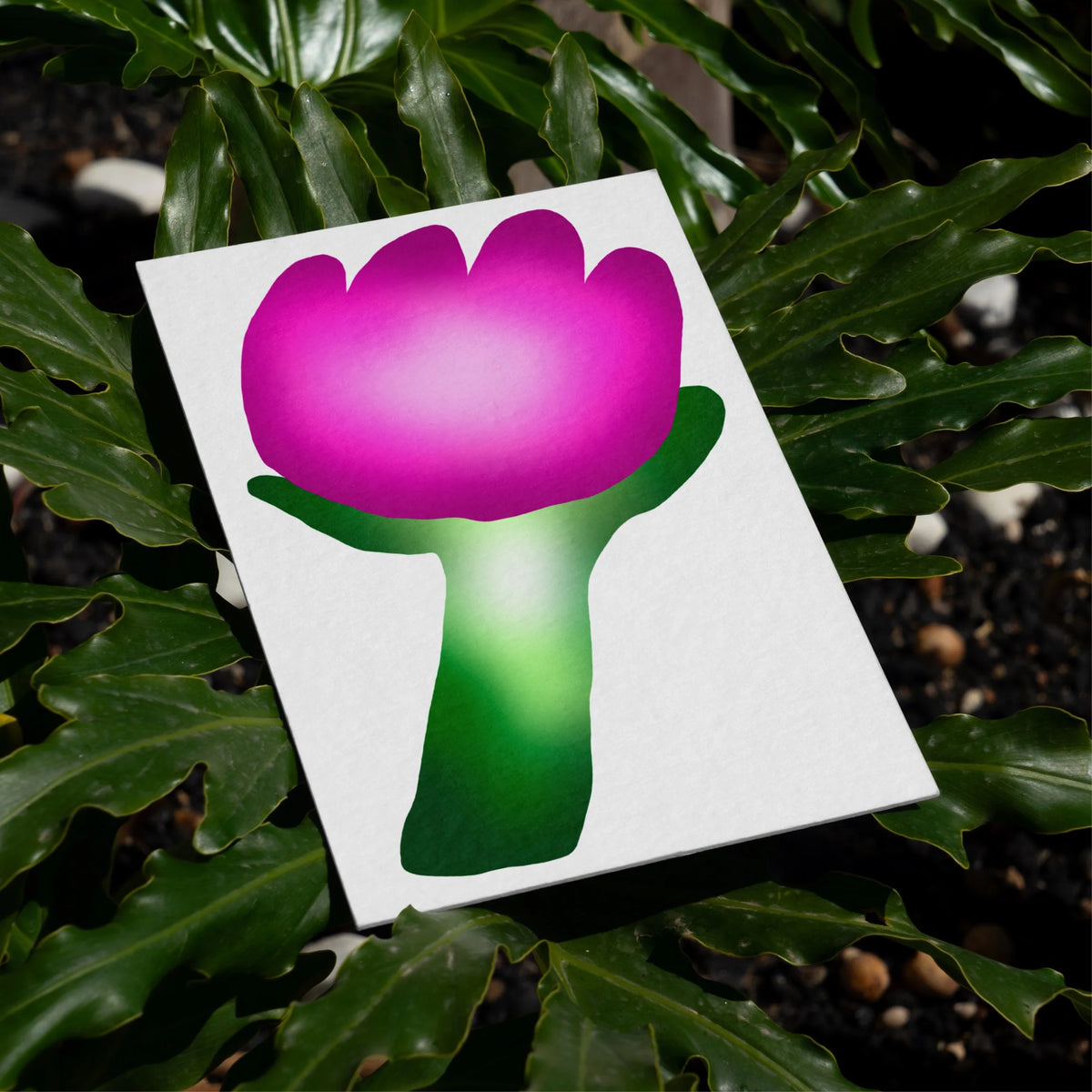 "Chubby Flowers" Blank Greeting Cards