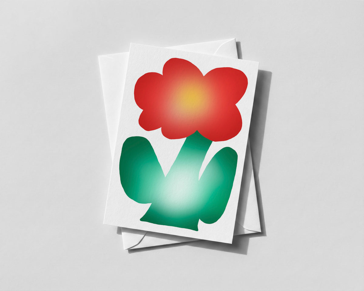 "Chubby Flowers" Blank Greeting Cards