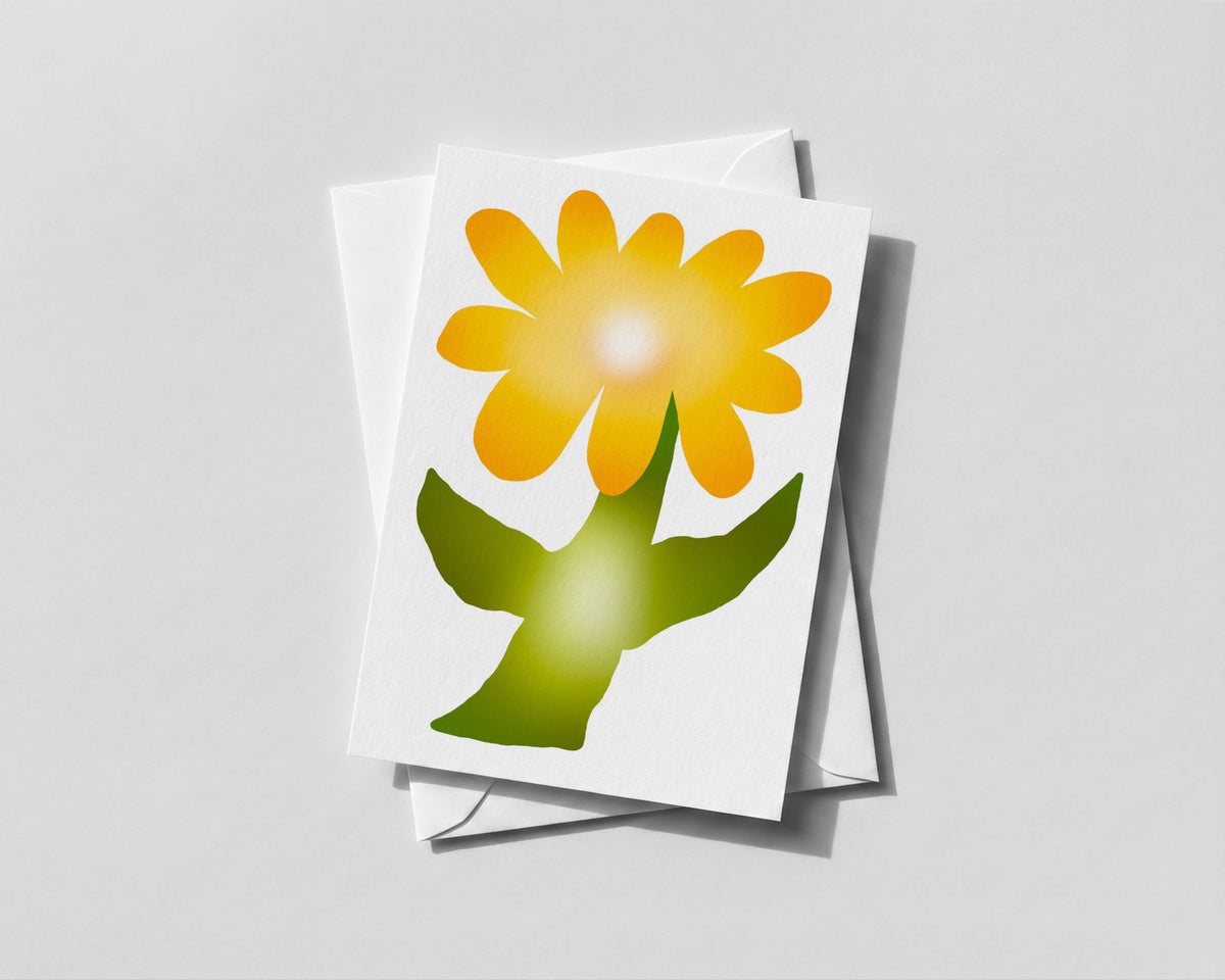"Chubby Flowers" Blank Greeting Cards