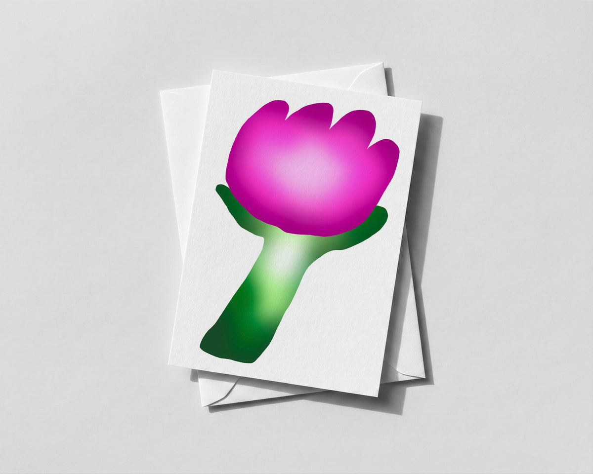 "Chubby Flowers" Blank Greeting Cards