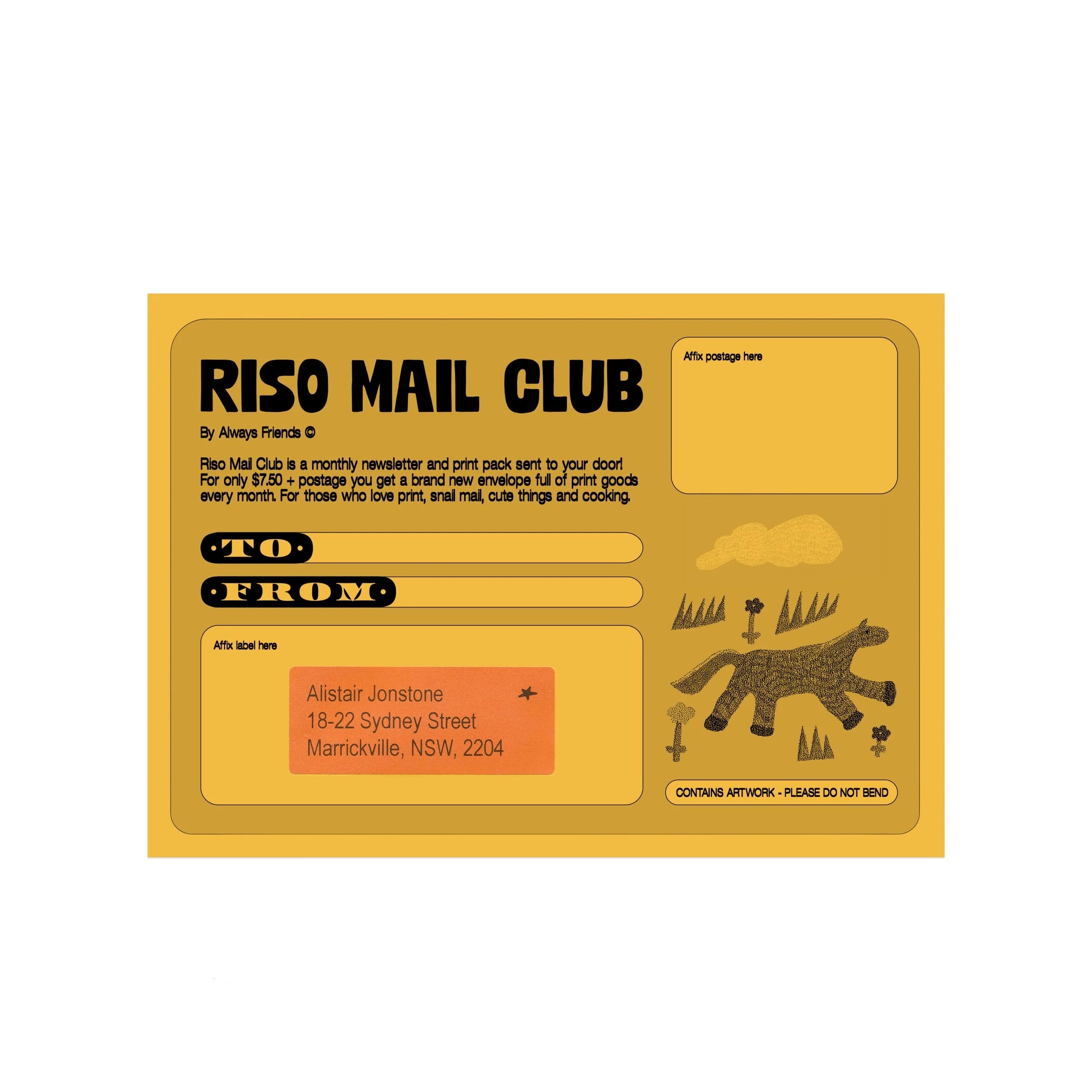 Mail Club Back Issue