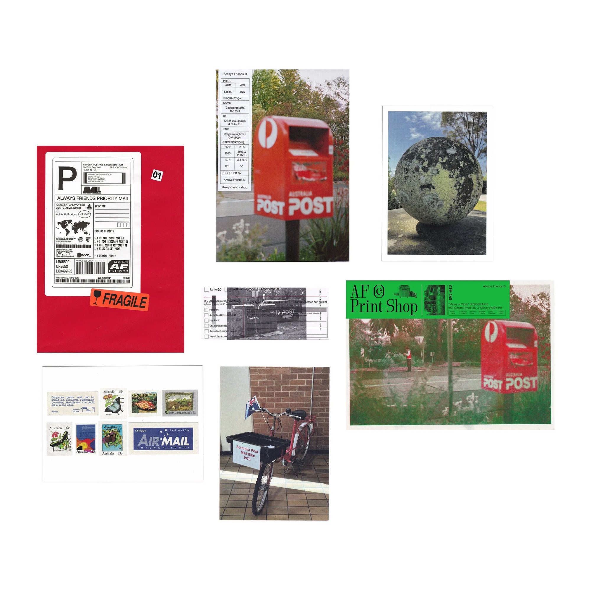 Castlecrag Gets the Mail (Zine & Print Set)