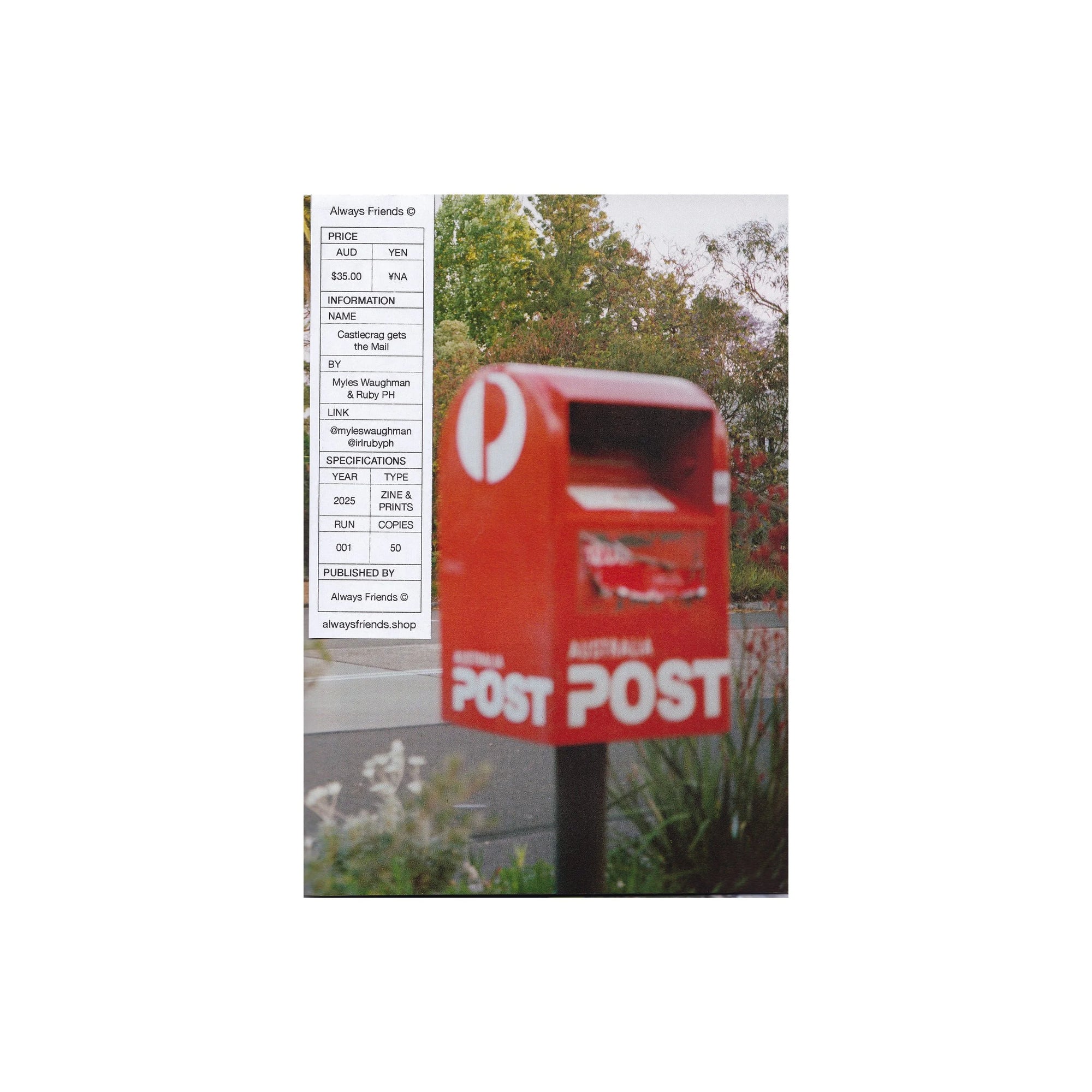 Castlecrag Gets the Mail (Zine & Print Set)