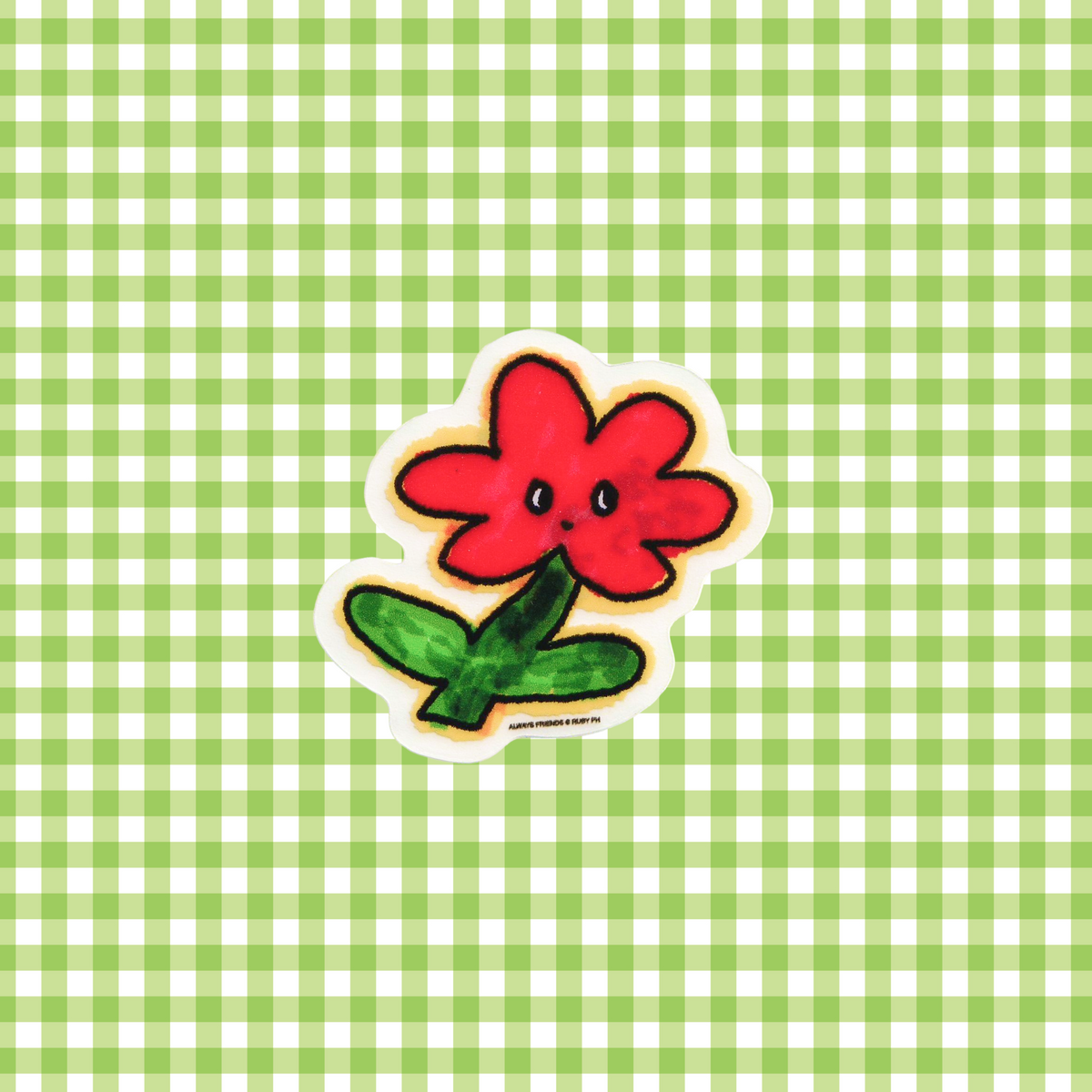 "Poppy" Clear Vinyl Sticker