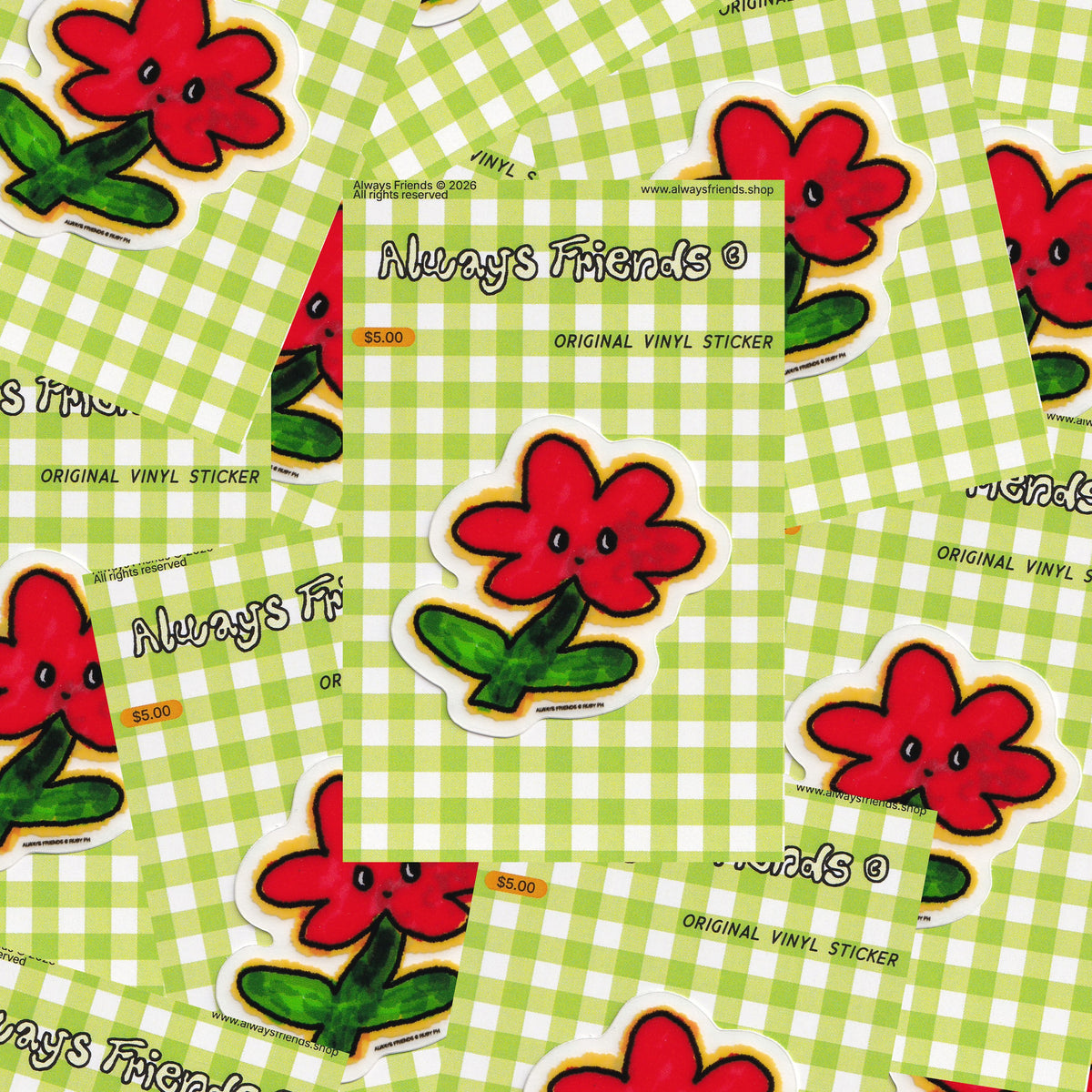 "Poppy" Clear Vinyl Sticker