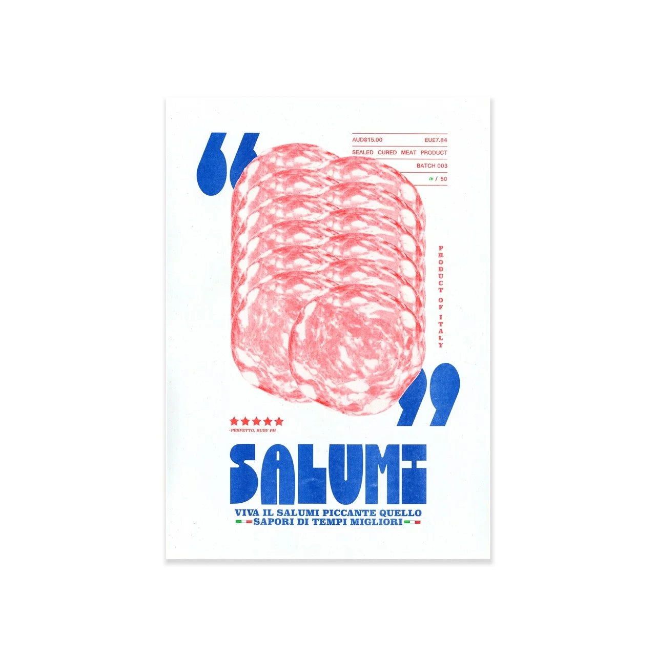 "Salumi" A3 Print