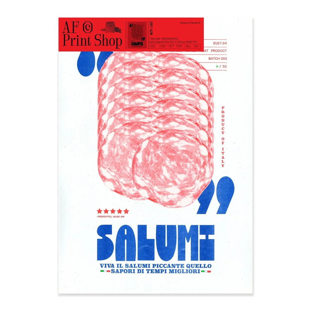 "Salumi" A3 Print